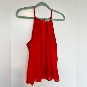 Red Monteau Sleeveless Blouse